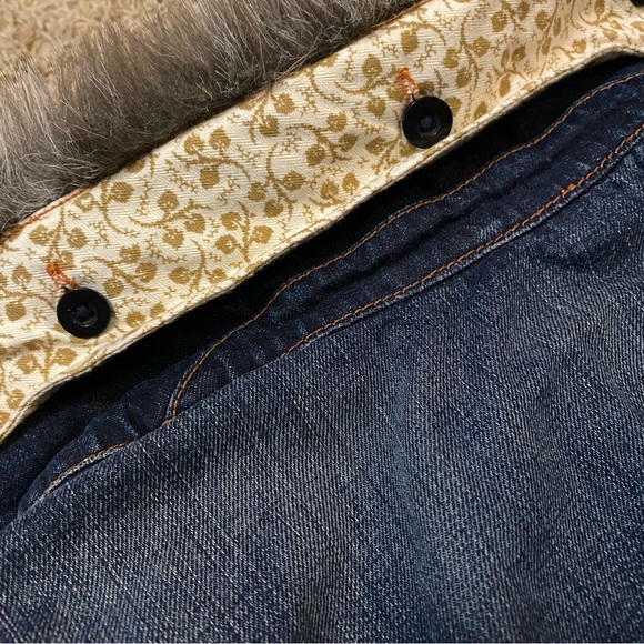 Erza Fitch - Vintage Jean Jacket Faux Fur Collar - Picture 6 of 16